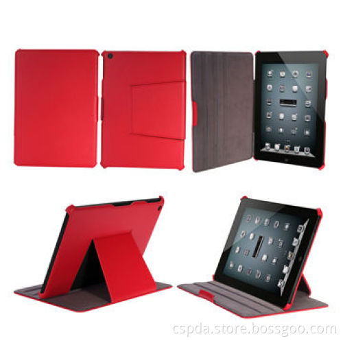 New Arrival Hot-setting Back Standing Mobile Cases for iPad Air, Made of PU Material